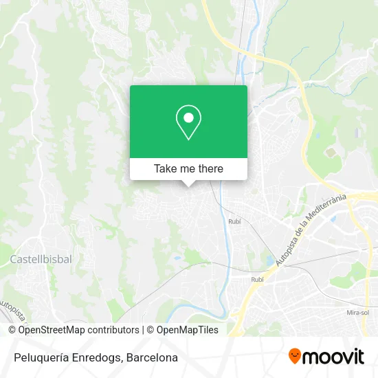 Peluquería Enredogs map