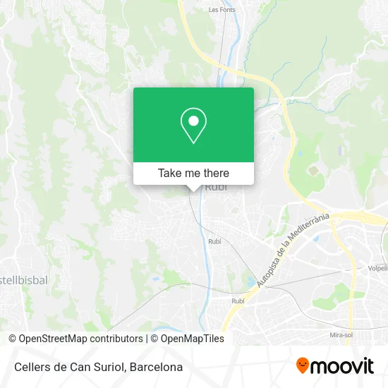 Cellers de Can Suriol map