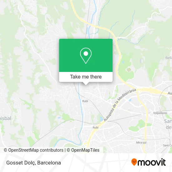Gosset Dolç map