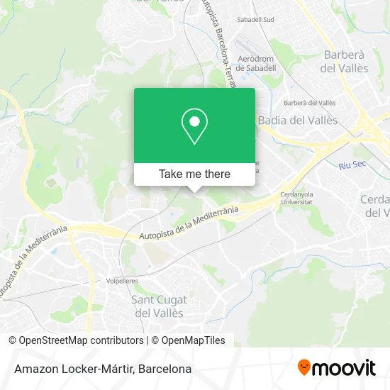 Amazon Locker-Mártir map