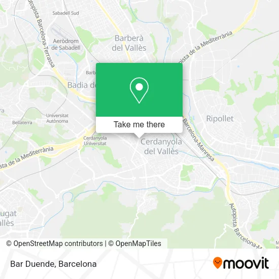 Bar Duende map