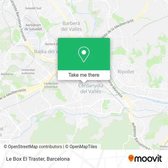 Le Box El Traster map