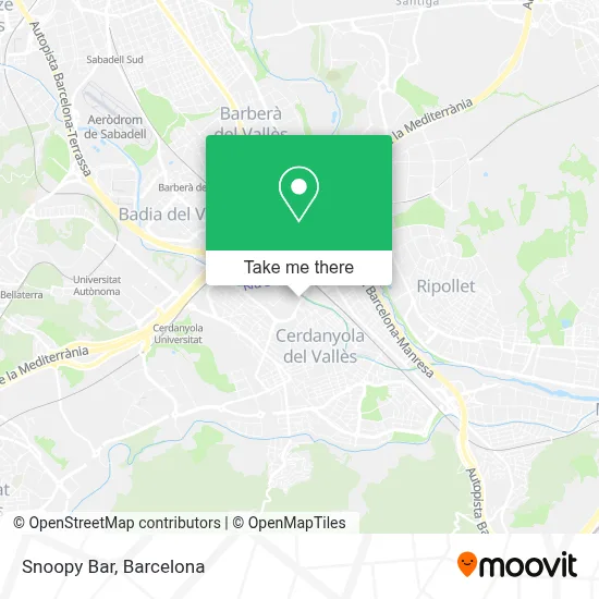Bar Snoopy map