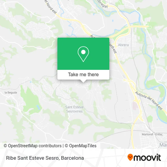 Ribe Sant Esteve Sesro map