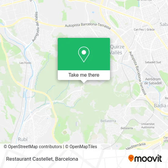 Restaurant Castellet map
