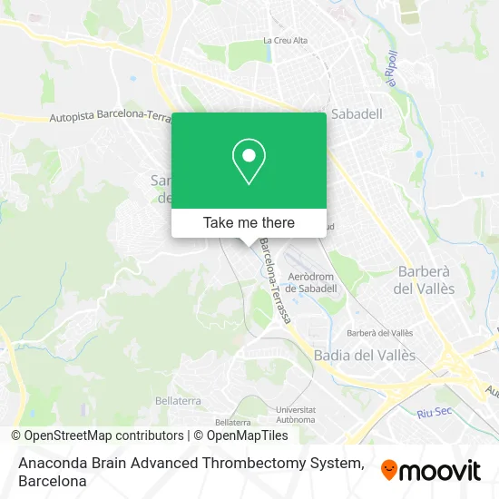 Anaconda Brain Advanced Thrombectomy System map
