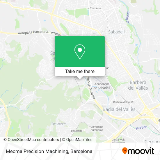 Mecma Precision Machining map