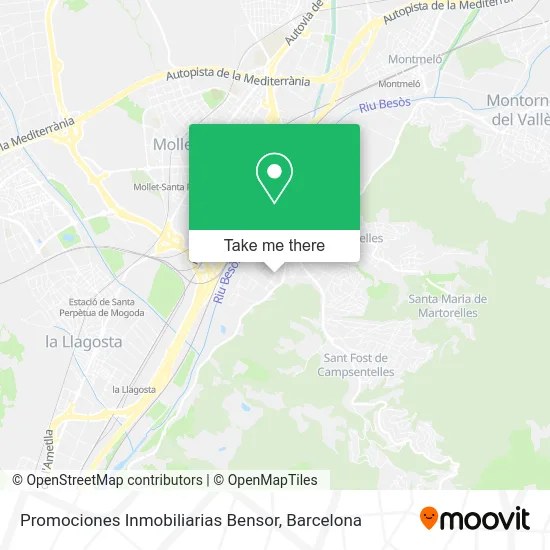 Promociones Inmobiliarias Bensor map