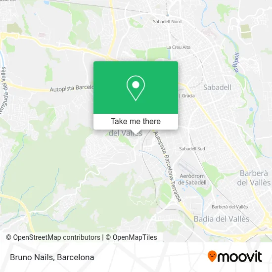 Bruno Nails map
