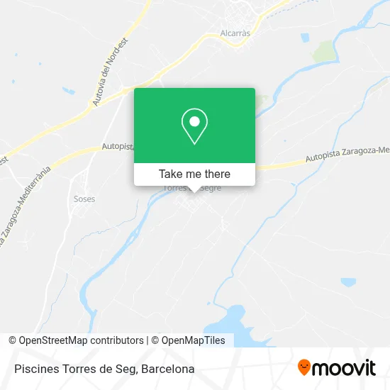 Piscines Torres de Seg map