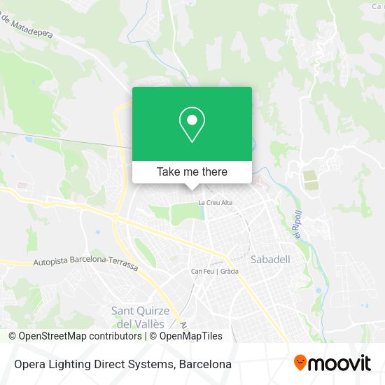 Opera Lighting Direct Systems map