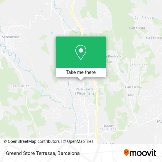 Greend Store Terrassa map