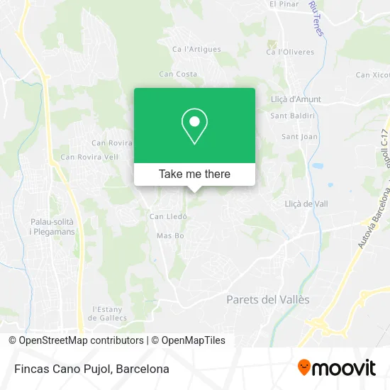 Fincas Cano Pujol map