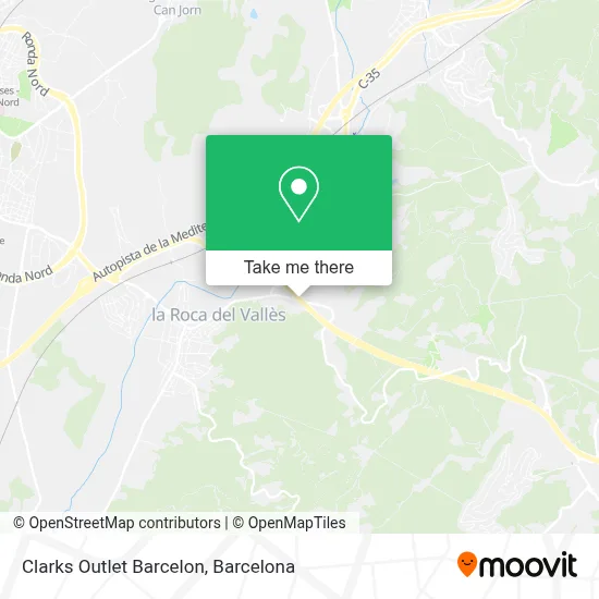 Clarks Outlet Barcelon map