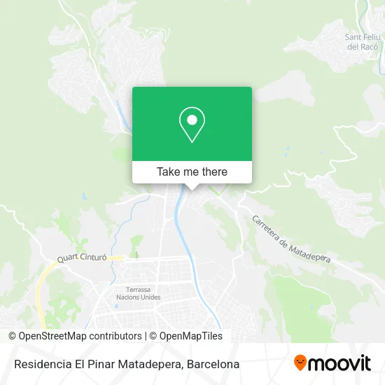 Residencia El Pinar Matadepera map