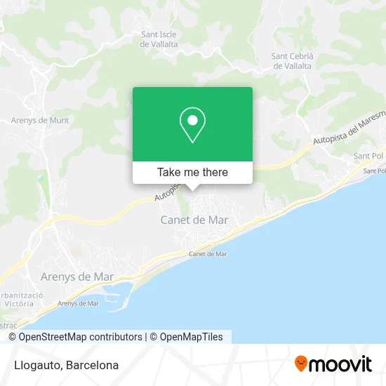 Llogauto map