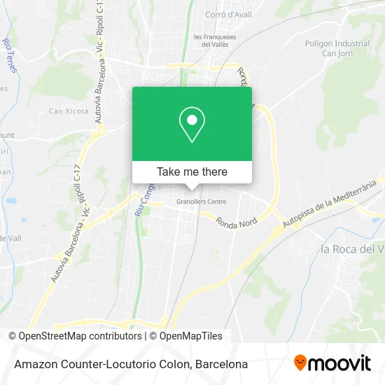 Amazon Counter-Locutorio Colon map