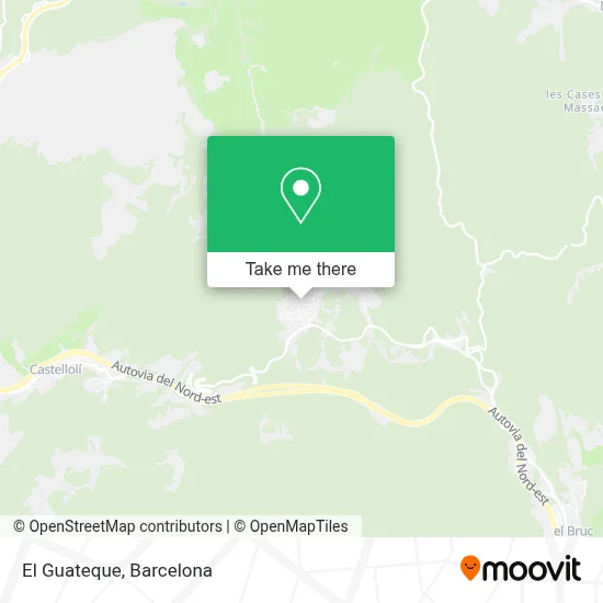 El Guateque map