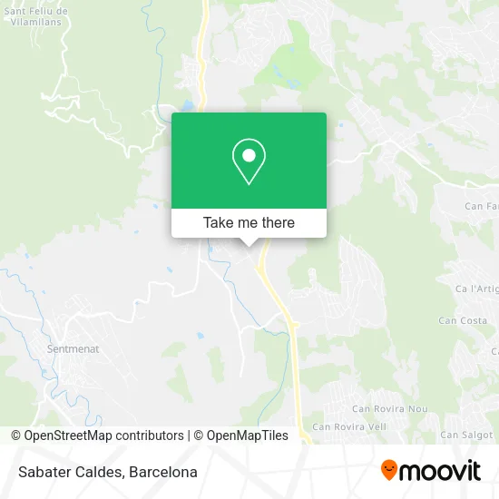 Sabater Caldes map