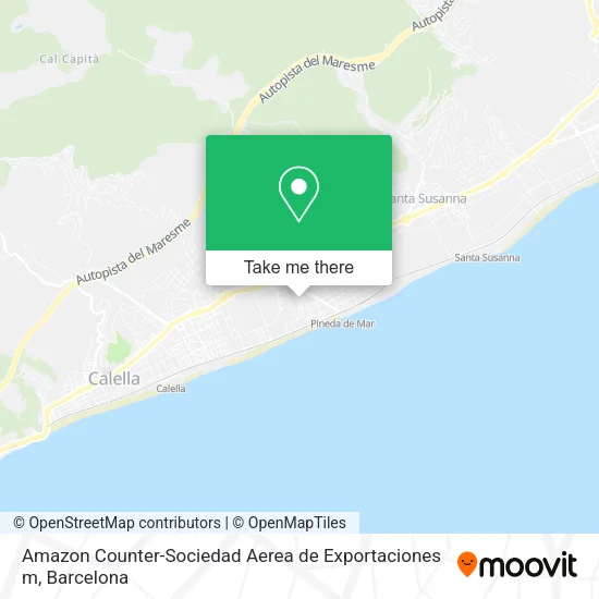 Amazon Counter-Sociedad Aerea de Exportaciones m map
