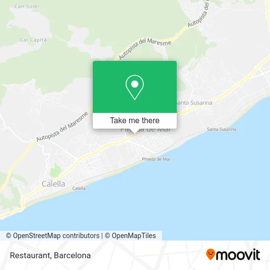 Restaurant map
