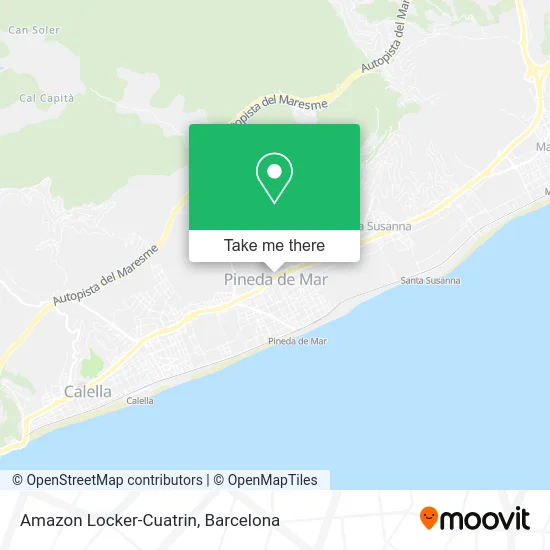 Amazon Locker-Cuatrin map