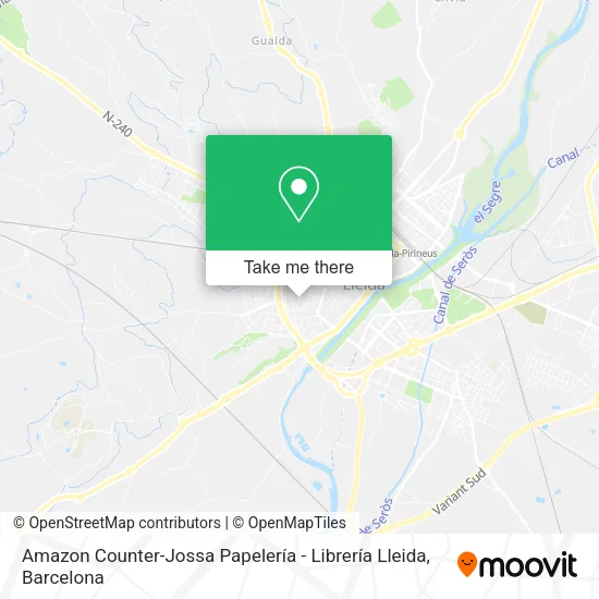 Amazon Counter-Jossa Papelería - Librería Lleida map