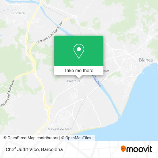 Chef Judit Vico map