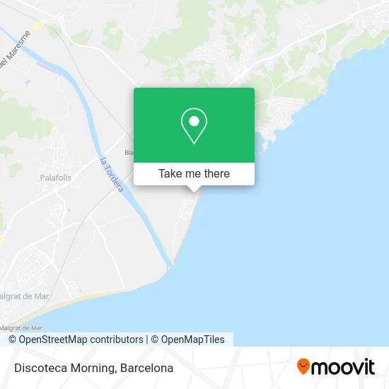 Discoteca Morning map