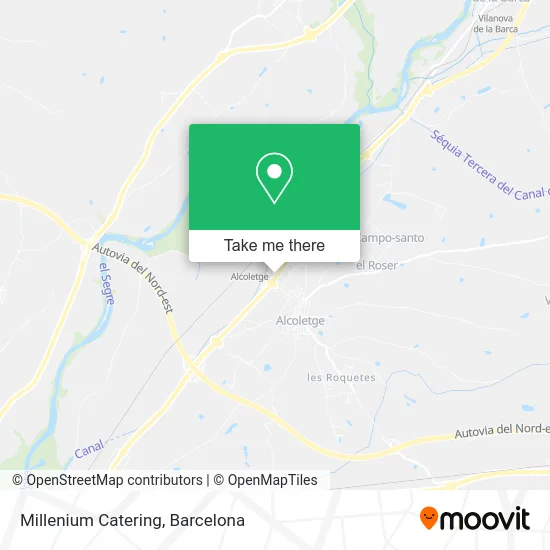 Millenium Catering map