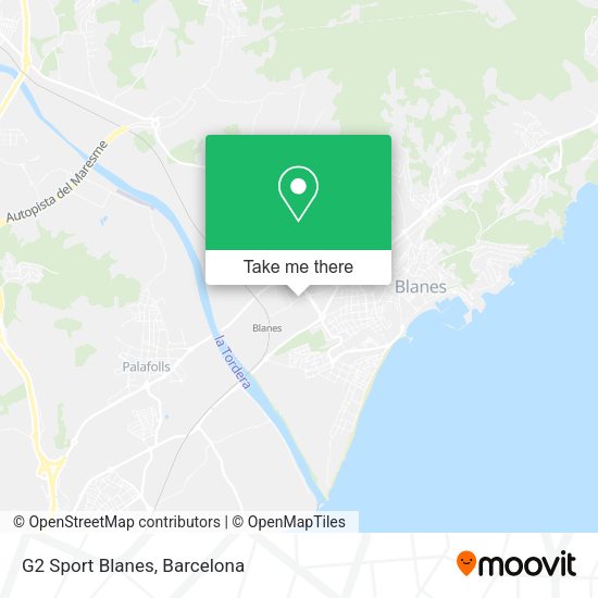 G2 Sport Blanes map