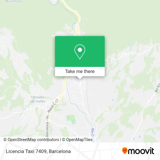 Licencia Taxi 7409 map