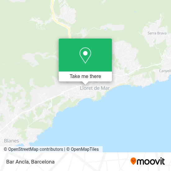 Bar Ancla map