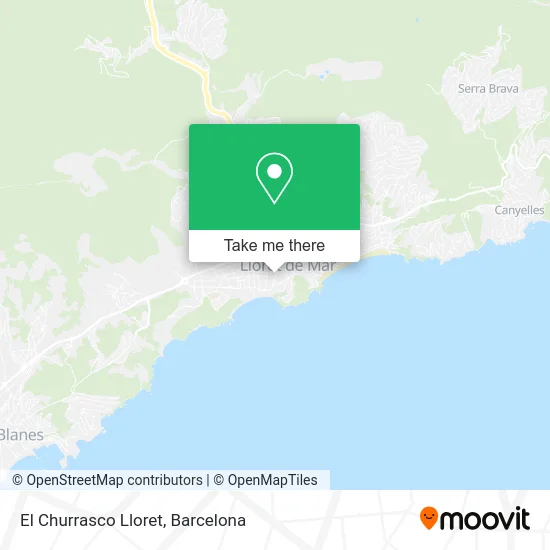 El Churrasco Lloret map