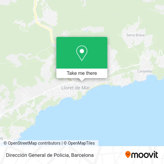 Dirección General de Policia map