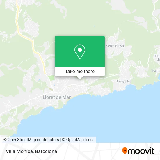 Villa Mónica map
