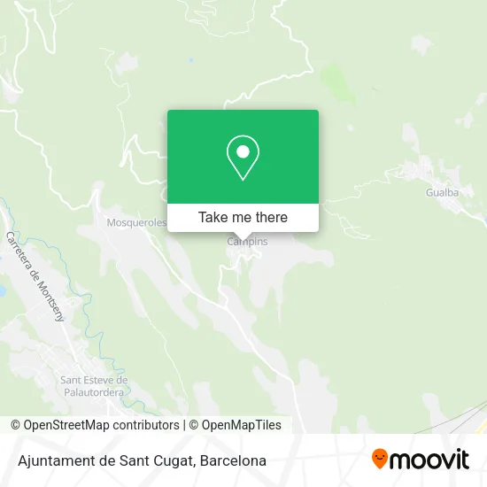 Ajuntament de Sant Cugat map