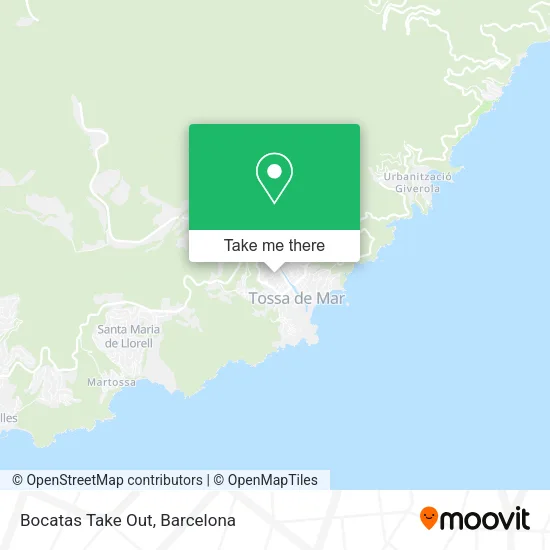 Bocatas Take Out map