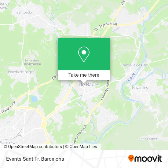 Events Sant Fr map