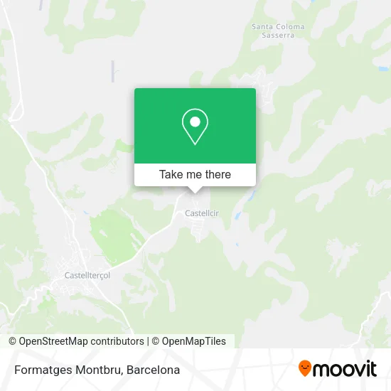 Formatges Montbru map