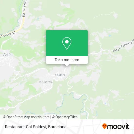 Restaurant Cal Soldevi map
