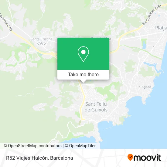 R52 Viajes Halcón map