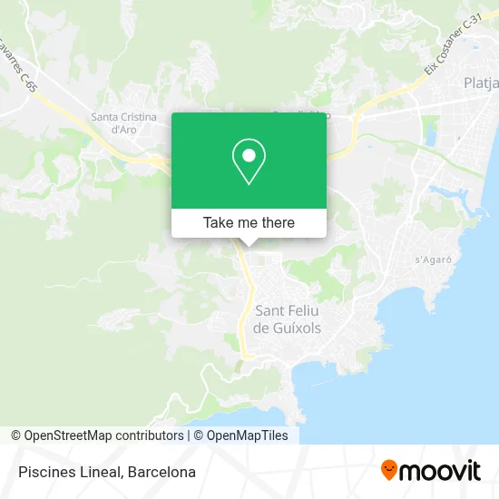 Piscines Lineal map