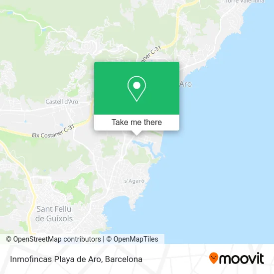Inmofincas Playa de Aro map