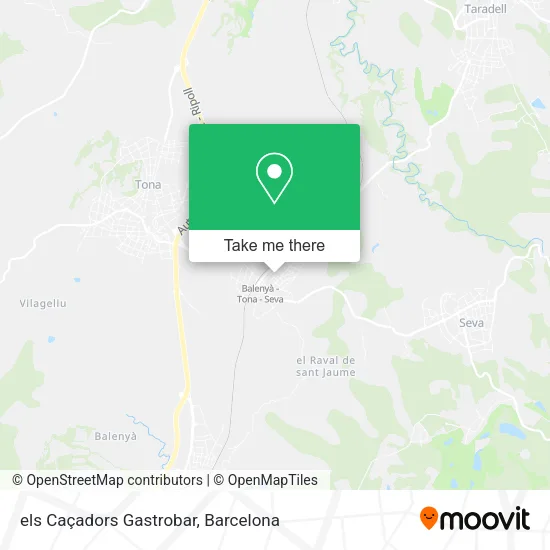 els Caçadors Gastrobar map