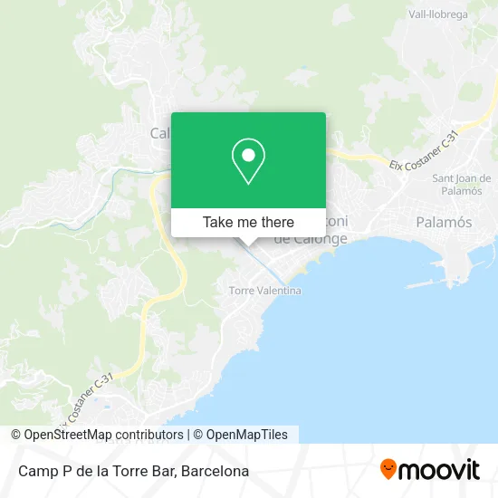 Camp P de la Torre Bar map