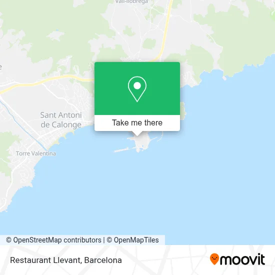 Restaurant Llevant map