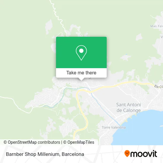 Barnber Shop Millenium map