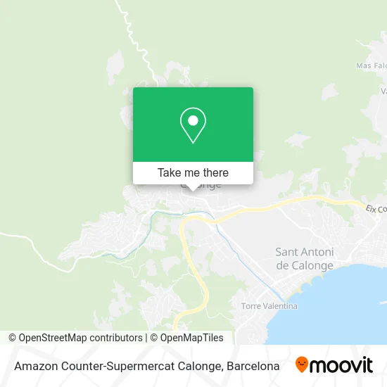 Amazon Counter-Supermercat Calonge map