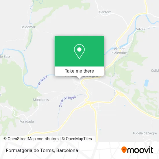 Formatgeria de Torres map
